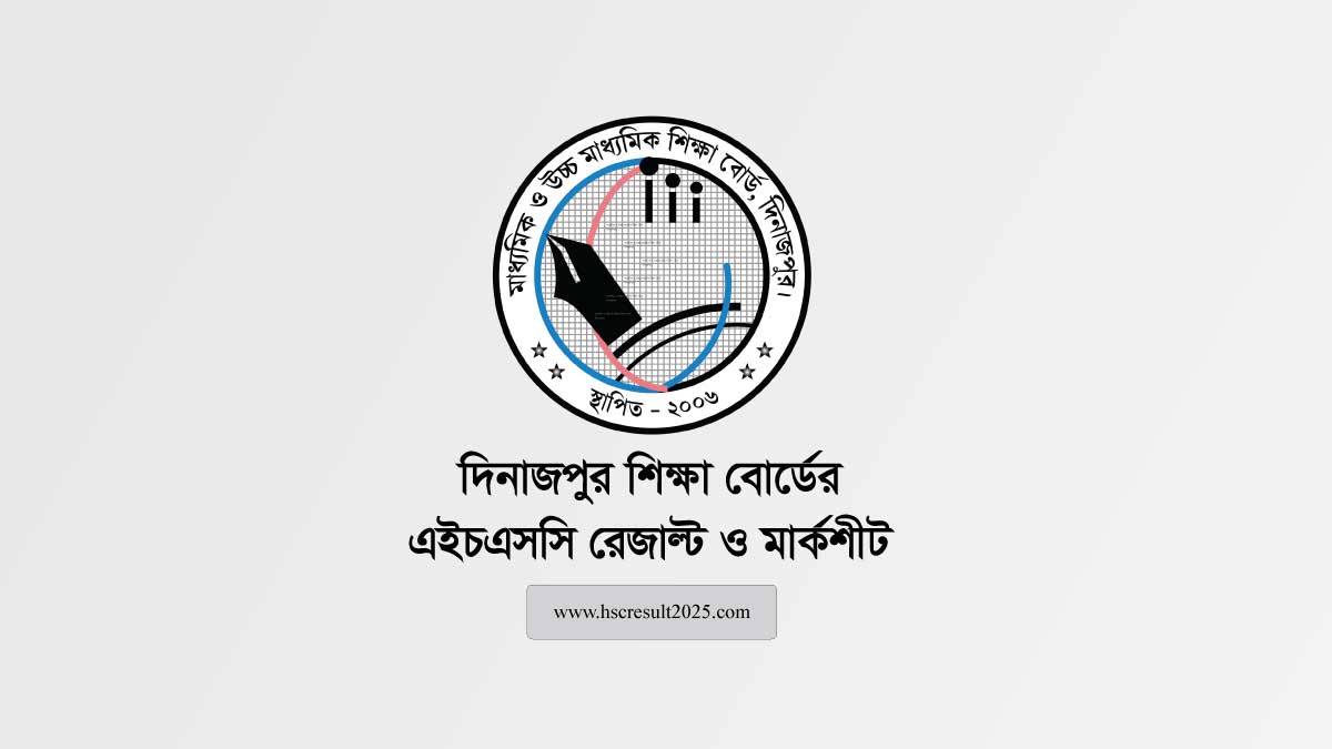 Dinajpur Board HSC Result 2025
